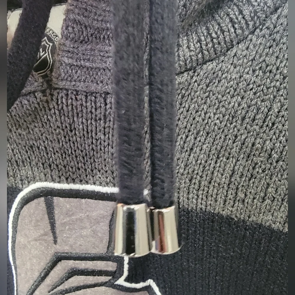 NHL by ILANCO Ottawa Senators Knit Hoodie Black Sens Pullover Sweater Me… - Picture 11 of 16